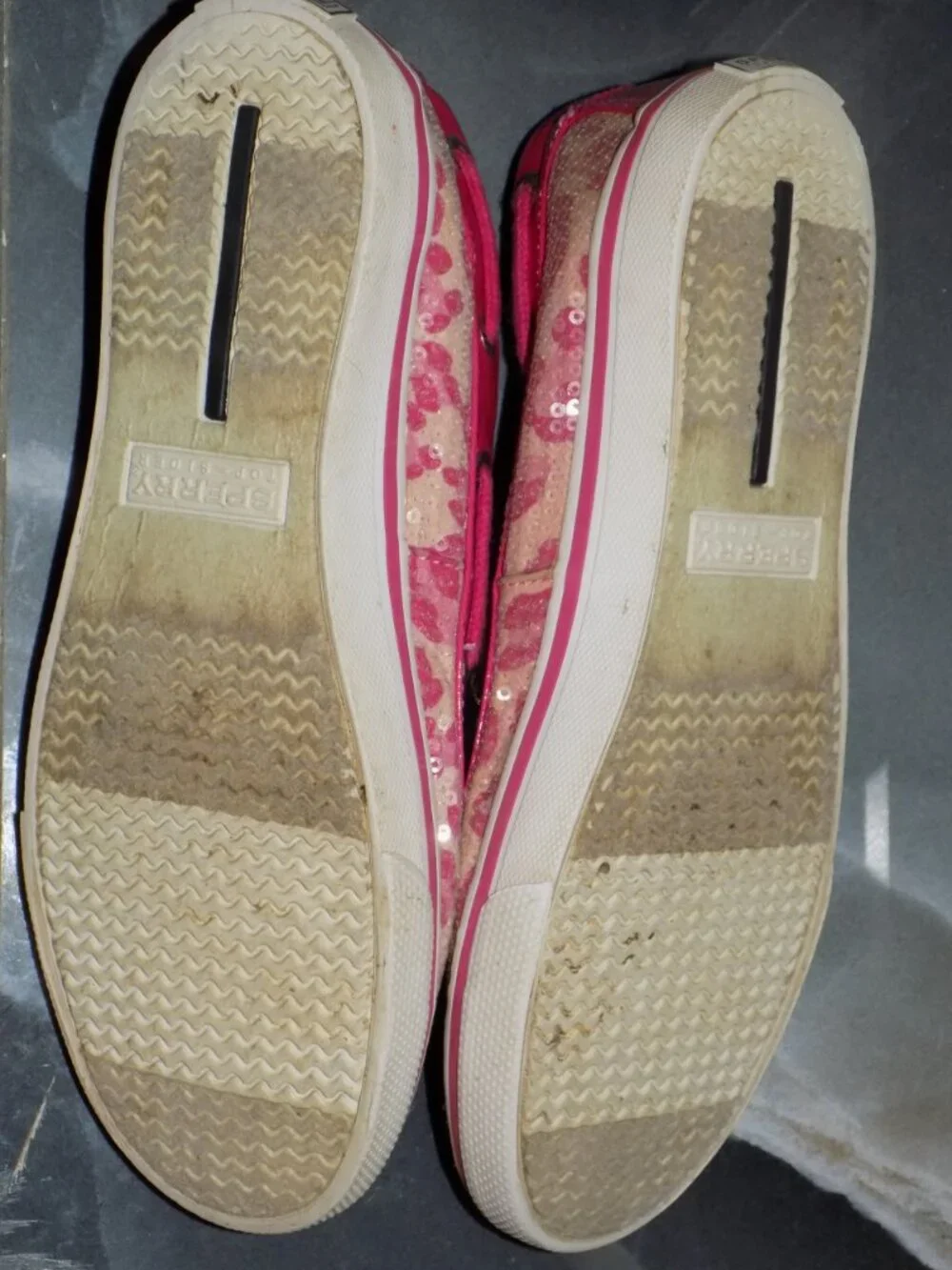 Sperry Top-Sider Biscayne 1 Eye Pink Cheetah Shoes Size 4 M Girl's